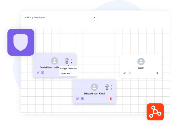 Employees mapping screen